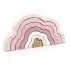 Rainbow Puzzle Cloud - Pink