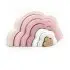 Rainbow Puzzle Cloud - Pink
