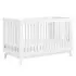 Scoot 3 In 1 Crib With Toddler Rail - White