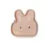 Silicone Snack Plate - Bunny/Blush Pink