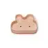 Silicone Snack Plate - Bunny/Blush Pink