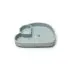 Silicone Snack Plate - Elephant/Blue