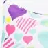 Begin to Swim Fab Arm Band - White Multi Hearts
