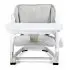 Booster White with Seat Pad - Shadow Grey