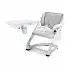 Booster White with Seat Pad - Shadow Grey