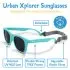 Urban Xplorer Glasses Mirrored Aurora Lenses - White