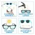 Urban Xplorer Glasses Mirrored Aurora Lenses - White