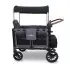 W4 LUXE Premium Quad Stroller - Charcoal Gray with Black Frame