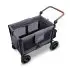 W4 LUXE Premium Quad Stroller - Charcoal Gray with Black Frame