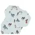 Printed Zippered Footie - Horse