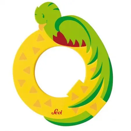 Animal Wooden Letter Q