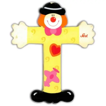 Clown Wooden Letter T