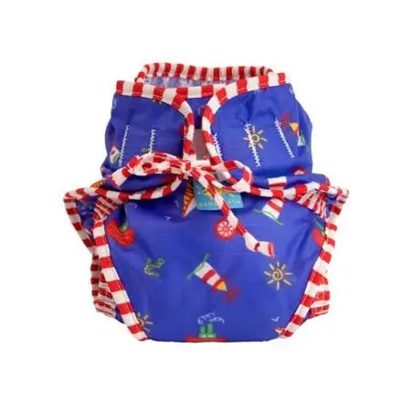 Reusable Swimsuit Diaper Sailboats
