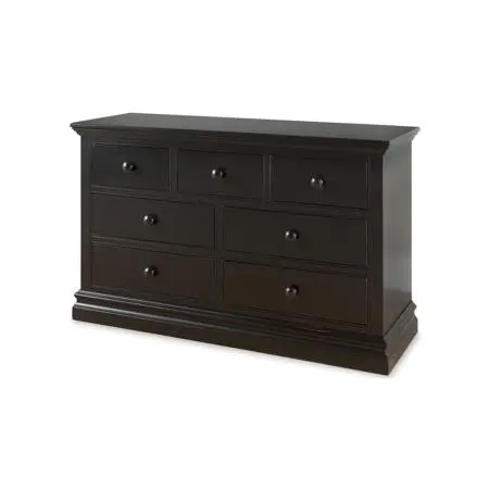 Pine Ridge/ Stone Harbor 7 Drawer Dresser Black