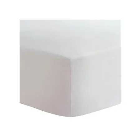 Flannel Mini Crib Sheet White S329-WHT