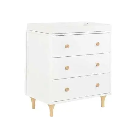 Lolly 3 Drawer Changer Dresser White Natural