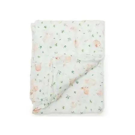 Luxe Muslin Swaddle Bunny Meadow