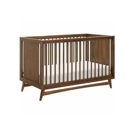 Peggy 3 in 1 Crib with Toddler Rail Natural Walnut