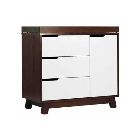 Hudson 3 Drawer Changer Dresser Espresso White
