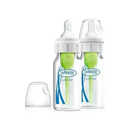 Options Narrow Neck Glass Bottle 4oz 2 Pack SB42003-P2