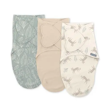 InGenuity 3 pack Monogram Collection Swaddle - Born Free	KII17031 12914170311 Tjskids.com