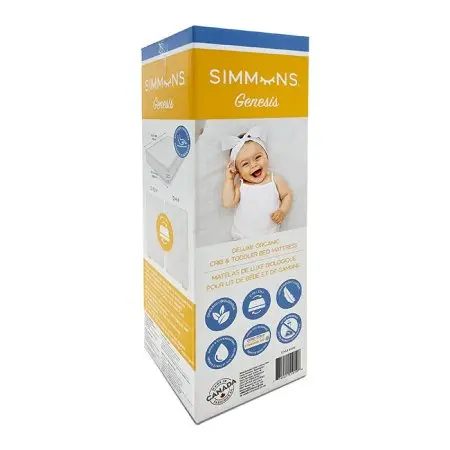Simmons GENESIS in a Box 10 Year Warranty Crib Mattress 51010 774021510106 tjskids.com