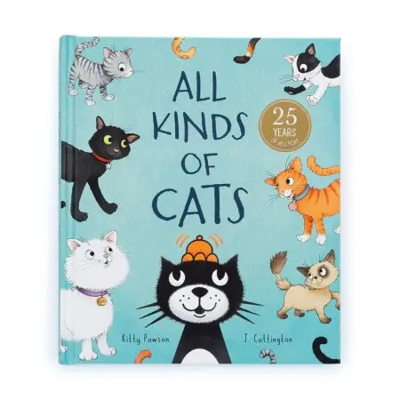 Jellycat	All Kinds Of Cats Book	BK4CATS 670983151039 Tjskids.com
