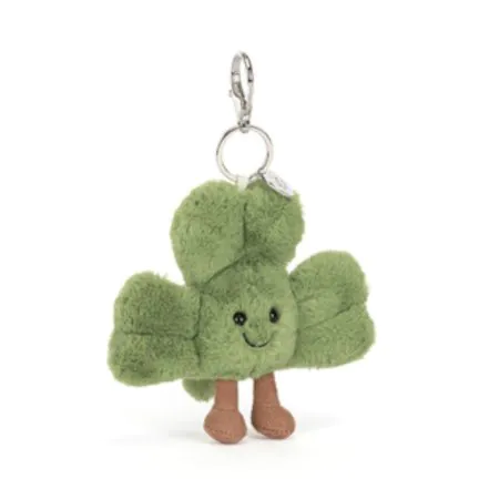 Jellycat Amuseables Shamrock Bag Charm A4SHMBC	670983162004 Tjskids.com