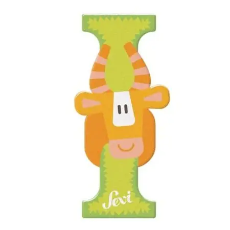 sevi Animal Wooden Letter - I