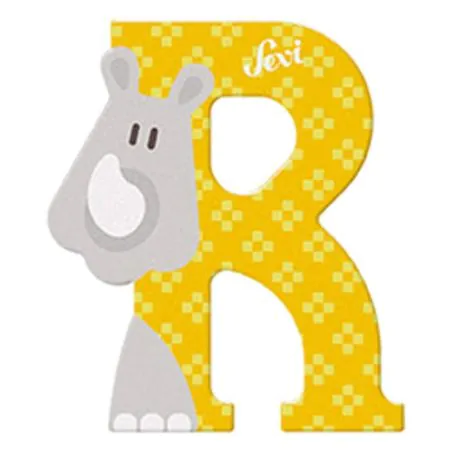 Sevi	Animal Wooden Letter - R 81618 8003444830181 Tjskids.com