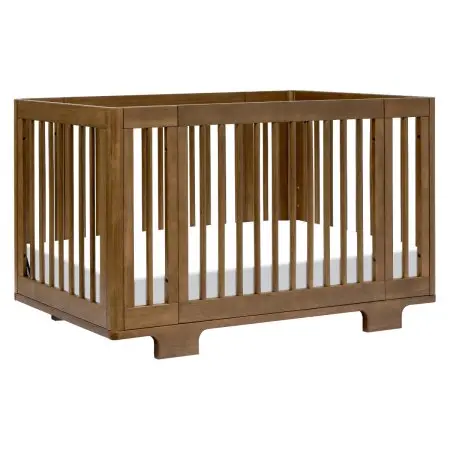 Babyletto Yuzu 8-In-1 Convertible Crib with Toddler Conversion Kit - Natural Walnut