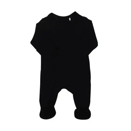 Coccoli Baby Zipper Footie Black
