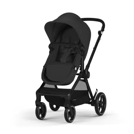 Cybex Eos Black Stroller Frame and Seat - Moon Black