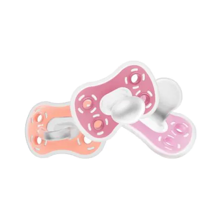 Dr Browns Advantage One-Piece Pacifier 3pk 6-18m - Pink/Purple/Coral