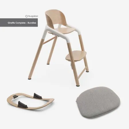 Bugaboo Giraffe Complete - Neutral Wood/White Accent	200008019 8717447558705 Tjskids.com