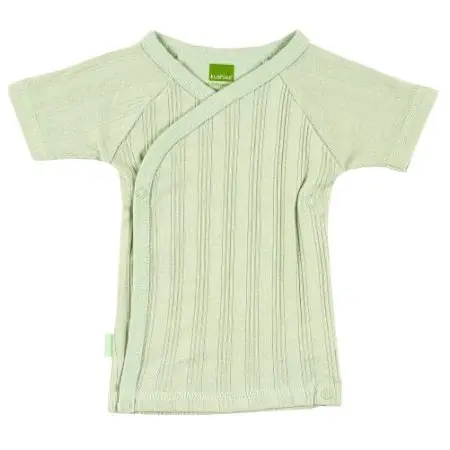 Everyday Layette Short Sleeve Wrap Tee - Green Preemie