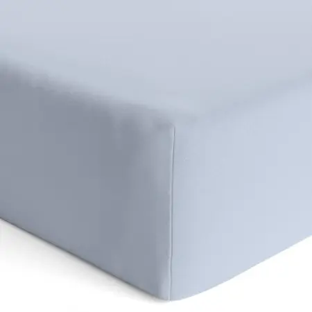 Flannel Mini Crib Sheet - Blue