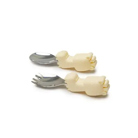 Learning Spoon/Fork Set - Giraffe/Sunny Yellow