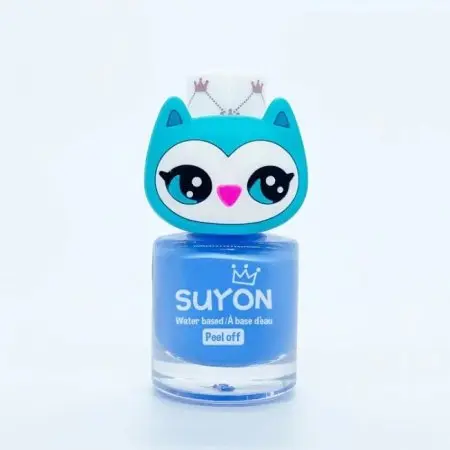 Peel Off Nail Blue With Owl Ring