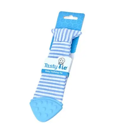 Baby Teething Tie - Seersucker