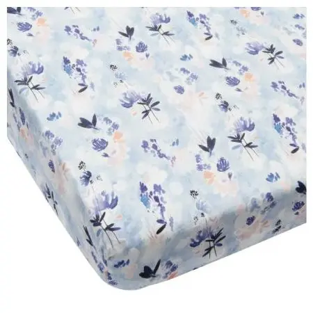 Crib Sheet - Ink Floral