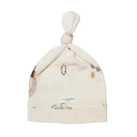 Top Knot Beanie Tencel - Cozy Forest 0 - 6 months