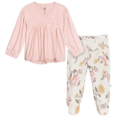 2 Piece Baby Girls Vintage Floral Take Me Home Set