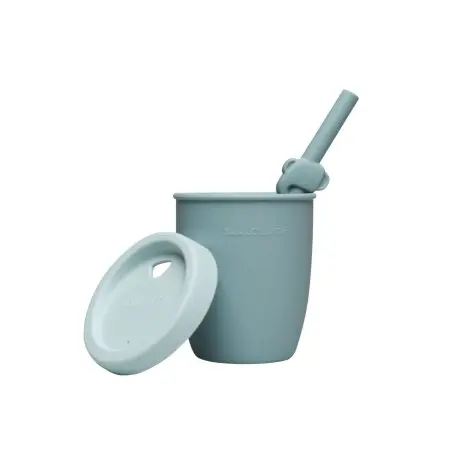 Loulou Lollipop	Kids' Cup With Straw - Elephant	TCUP-003-BLU 825754017995 Tjskids.com
