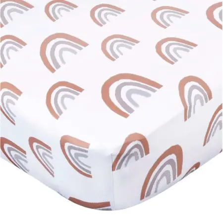 Gerber Knit Crib Sheet - Boho Rainbow - Rainbow GCW51017	13618468995 Tjskids.com
