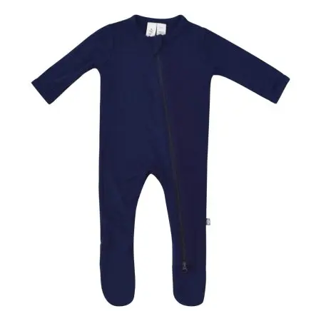 Kytebaby Zippered Footie - Navy