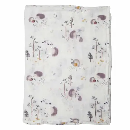 Loulou Lollipop Muslin Swaddle Blanket - Hedgehogs