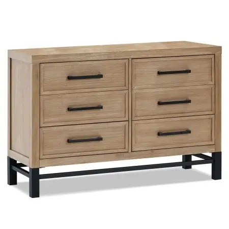 Namesake Newbern 6-Drawer Assembled Dresser - White Dirftwood