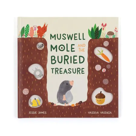Jellycat Muswell Mole and the Buried Treasure BK4MUZ	670983162868 Tjskids.com