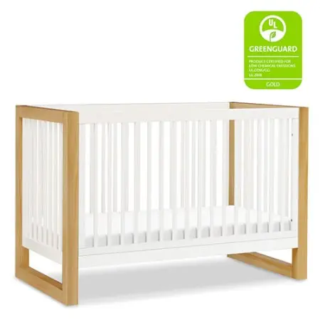 MDB Million Dollar Baby Nantucket 3-in-1 Convertible Crib with Toddler Kit - White/Honey M23301RWHY 048517858288